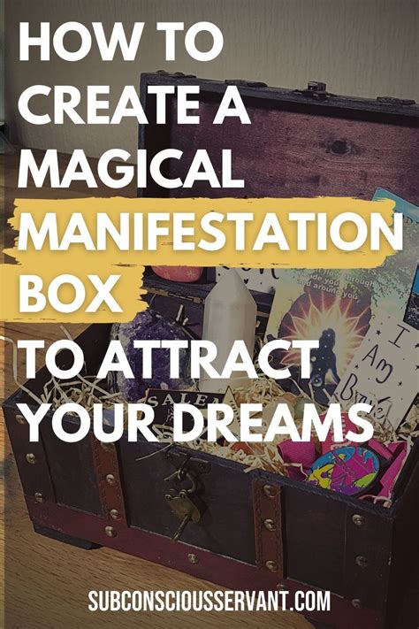 purpose of a manifestation box